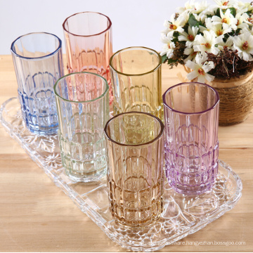 Haonai antique cheap colored glass cup